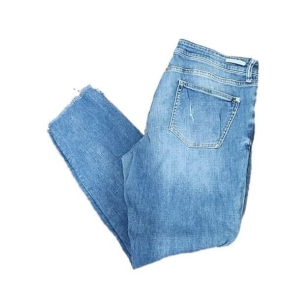 Anthropologie Pilcro & Letterpress distressed mid-rise Straight STET jeans 31 - Picture 2 of 8